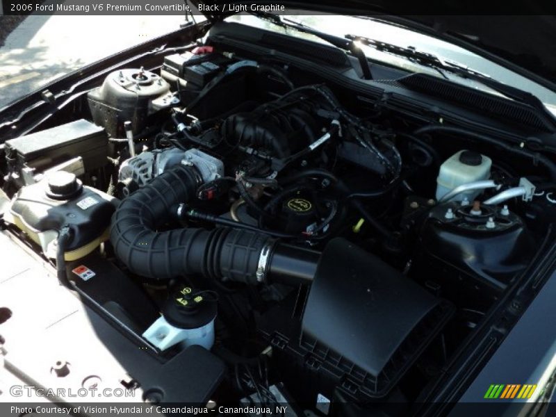 Black / Light Graphite 2006 Ford Mustang V6 Premium Convertible