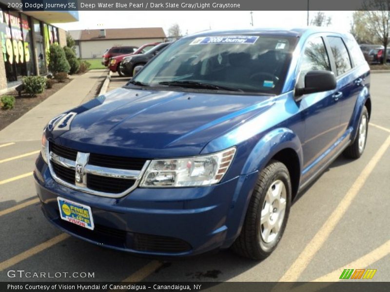Deep Water Blue Pearl / Dark Slate Gray/Light Graystone 2009 Dodge Journey SE