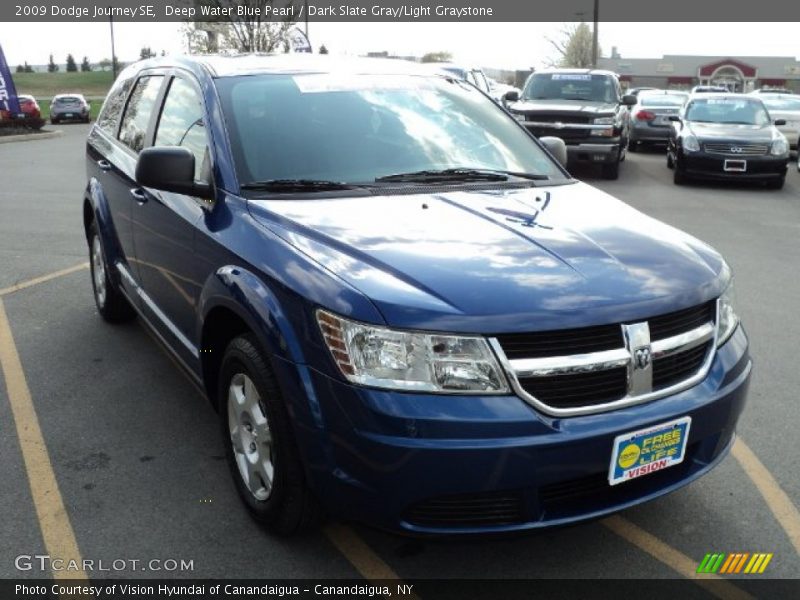 Deep Water Blue Pearl / Dark Slate Gray/Light Graystone 2009 Dodge Journey SE