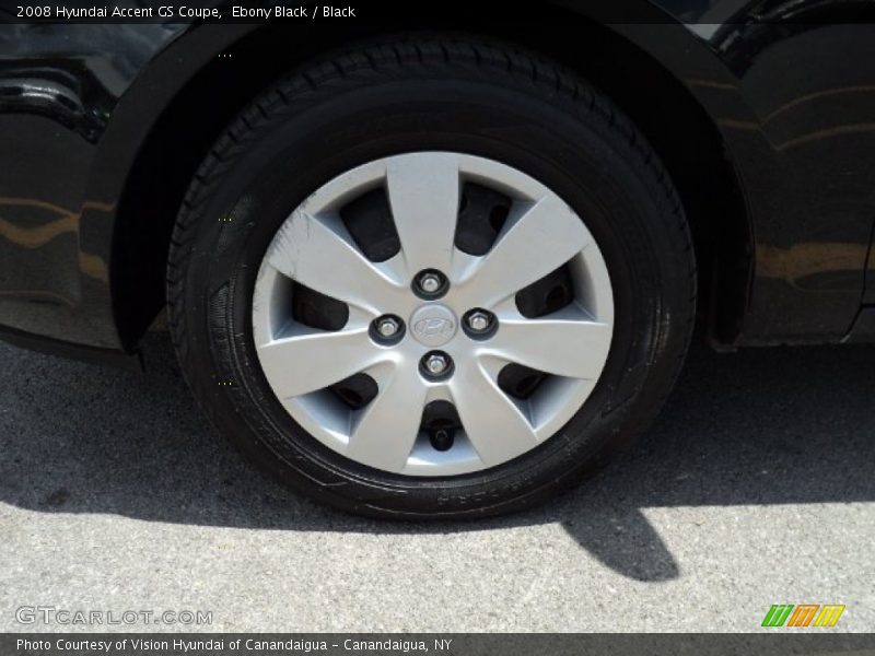 Ebony Black / Black 2008 Hyundai Accent GS Coupe