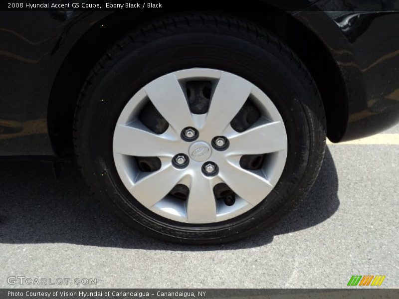 Ebony Black / Black 2008 Hyundai Accent GS Coupe