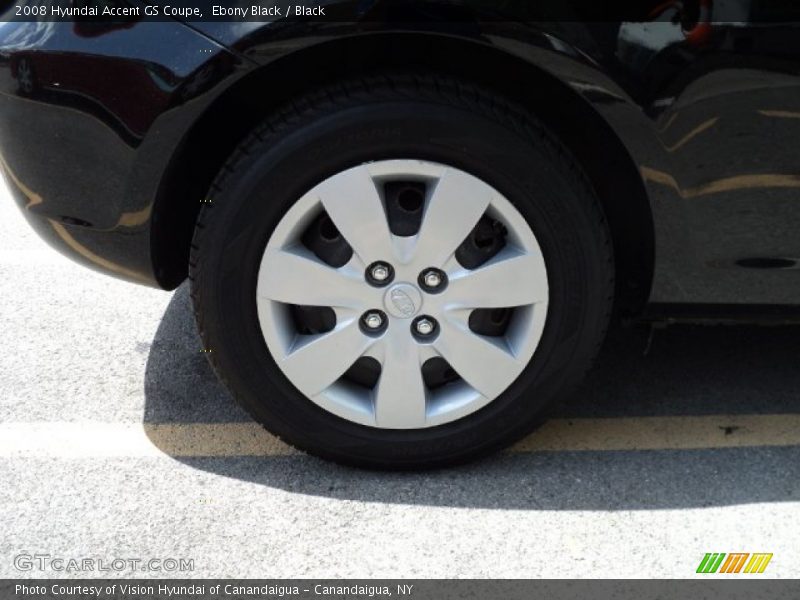 Ebony Black / Black 2008 Hyundai Accent GS Coupe