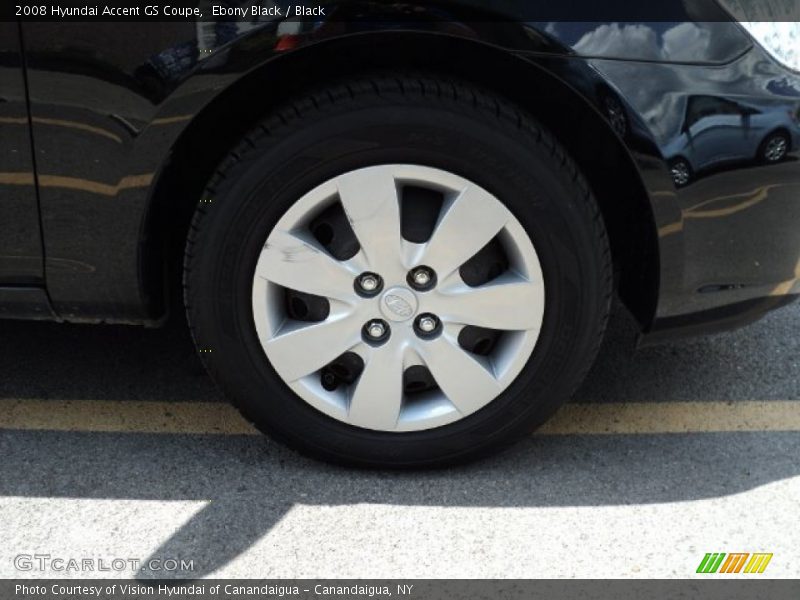Ebony Black / Black 2008 Hyundai Accent GS Coupe