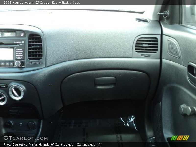 Ebony Black / Black 2008 Hyundai Accent GS Coupe