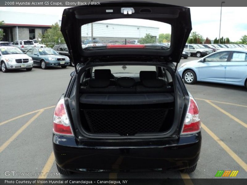 Ebony Black / Black 2008 Hyundai Accent GS Coupe