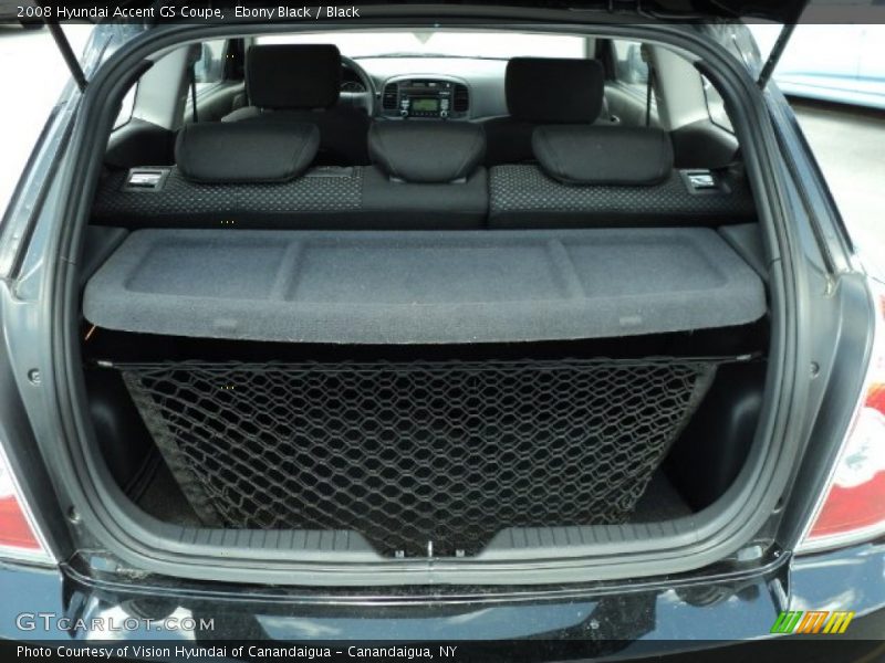 Ebony Black / Black 2008 Hyundai Accent GS Coupe