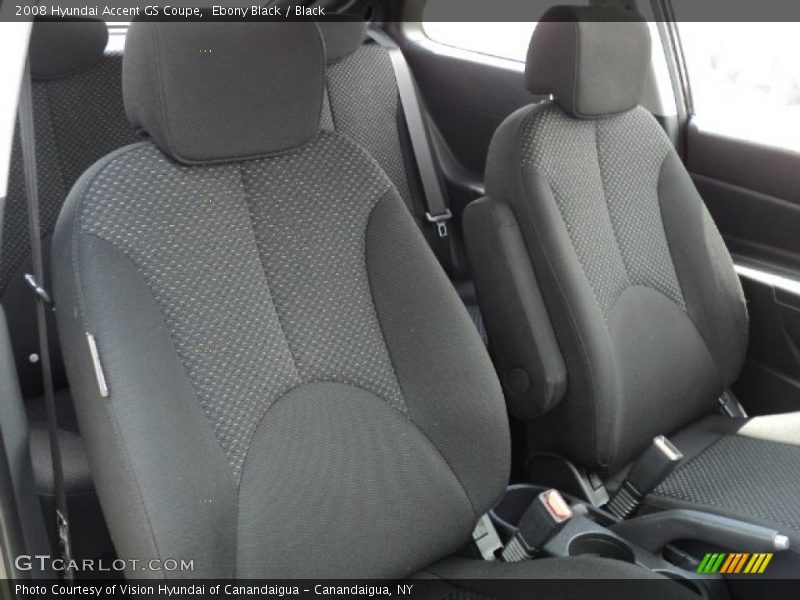 Ebony Black / Black 2008 Hyundai Accent GS Coupe