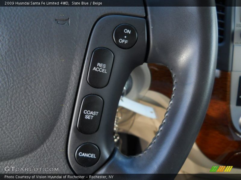 Slate Blue / Beige 2009 Hyundai Santa Fe Limited 4WD