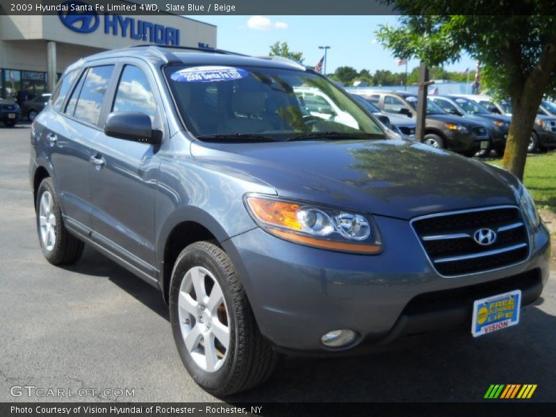 Slate Blue / Beige 2009 Hyundai Santa Fe Limited 4WD