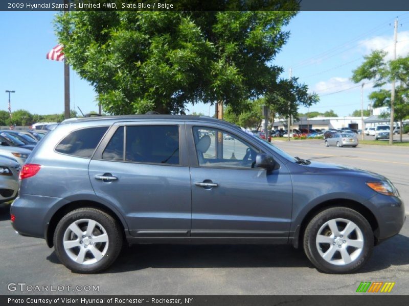 Slate Blue / Beige 2009 Hyundai Santa Fe Limited 4WD