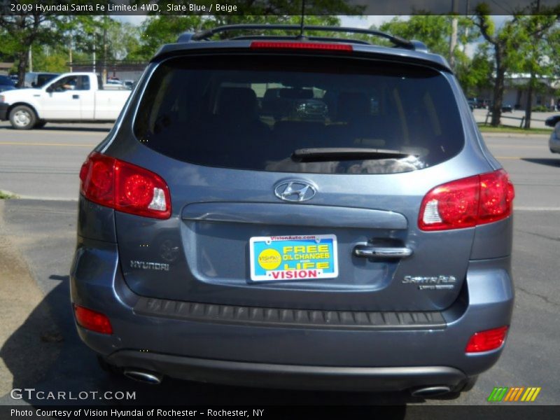 Slate Blue / Beige 2009 Hyundai Santa Fe Limited 4WD