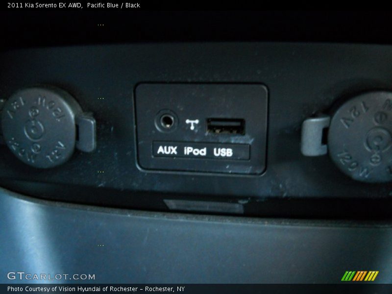 Pacific Blue / Black 2011 Kia Sorento EX AWD