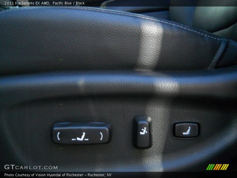 Pacific Blue / Black 2011 Kia Sorento EX AWD