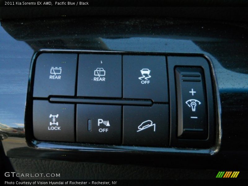 Pacific Blue / Black 2011 Kia Sorento EX AWD