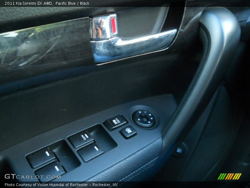 Pacific Blue / Black 2011 Kia Sorento EX AWD