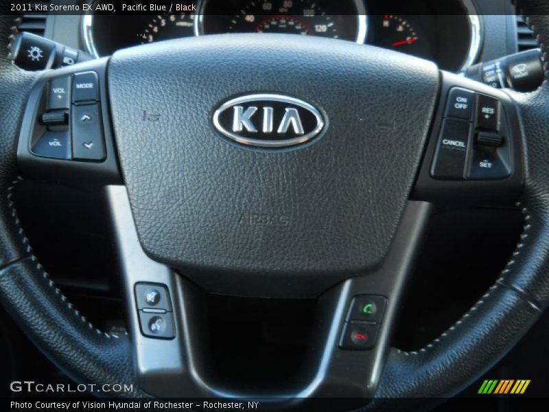Pacific Blue / Black 2011 Kia Sorento EX AWD
