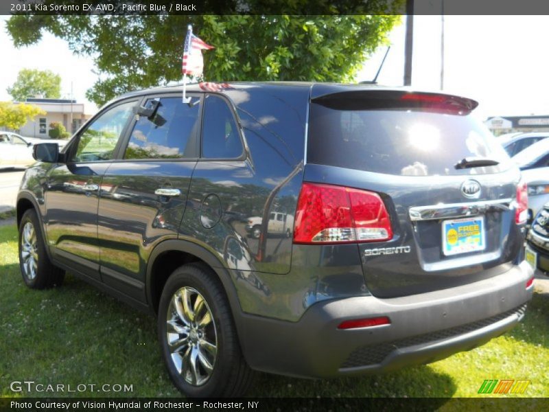 Pacific Blue / Black 2011 Kia Sorento EX AWD