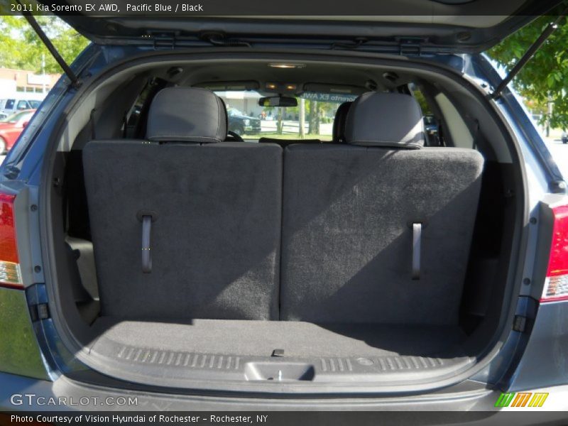 Pacific Blue / Black 2011 Kia Sorento EX AWD