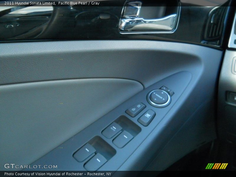 Pacific Blue Pearl / Gray 2011 Hyundai Sonata Limited