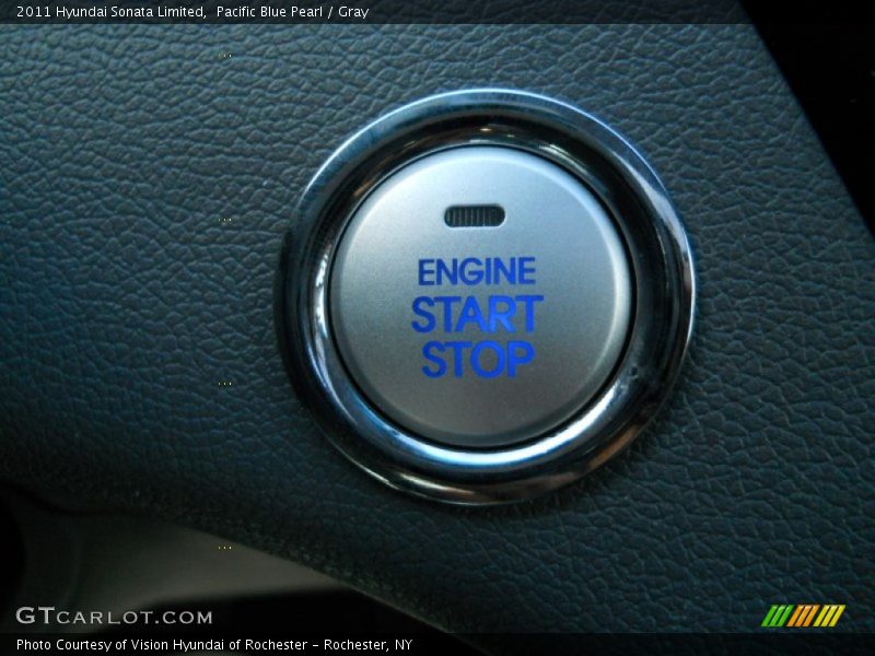 Pacific Blue Pearl / Gray 2011 Hyundai Sonata Limited