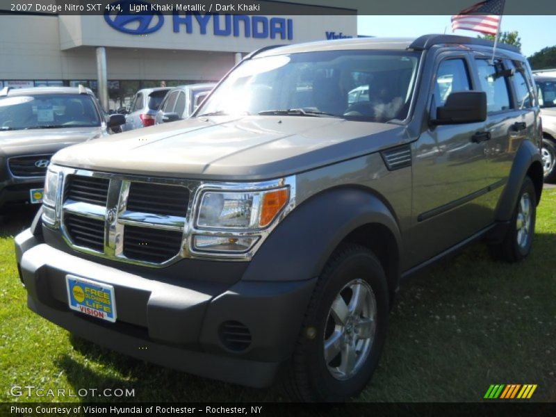 Light Khaki Metallic / Dark Khaki 2007 Dodge Nitro SXT 4x4