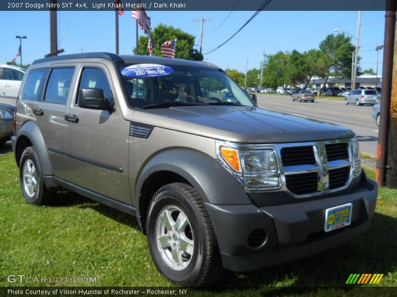 Light Khaki Metallic / Dark Khaki 2007 Dodge Nitro SXT 4x4