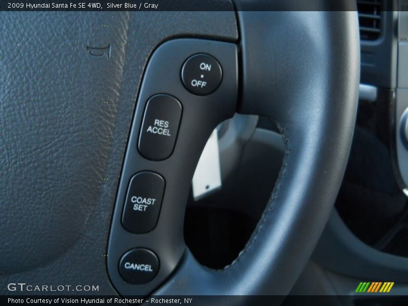 Silver Blue / Gray 2009 Hyundai Santa Fe SE 4WD