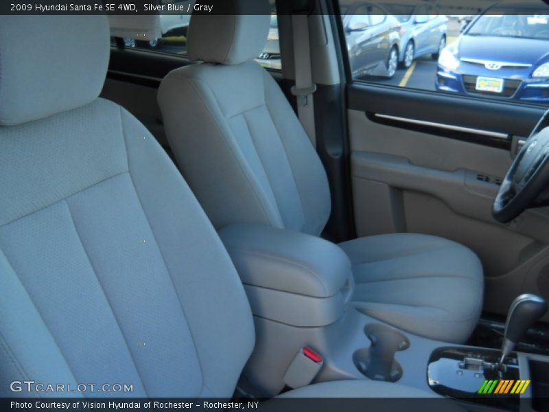 Silver Blue / Gray 2009 Hyundai Santa Fe SE 4WD