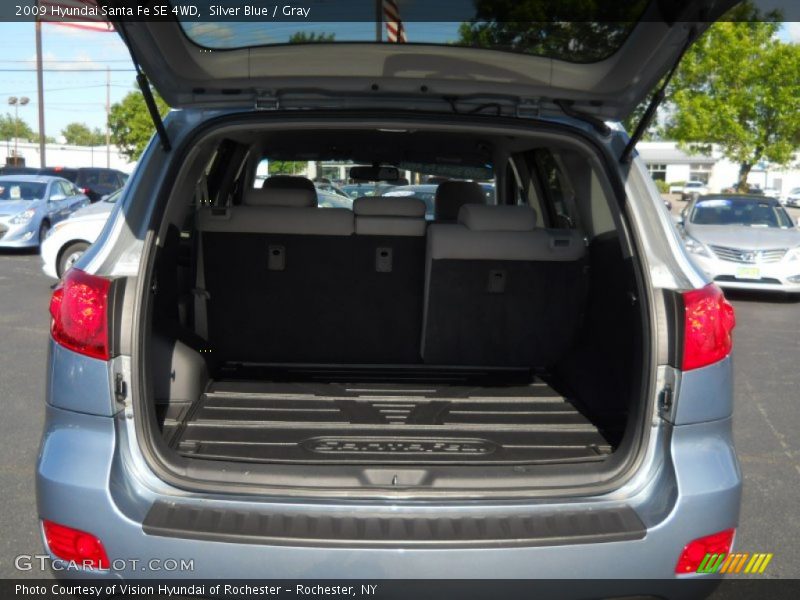 Silver Blue / Gray 2009 Hyundai Santa Fe SE 4WD