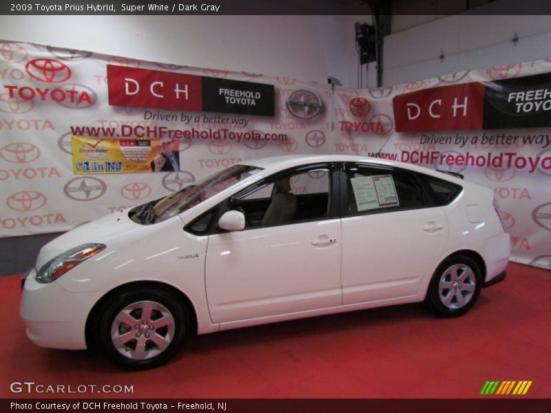 Super White / Dark Gray 2009 Toyota Prius Hybrid