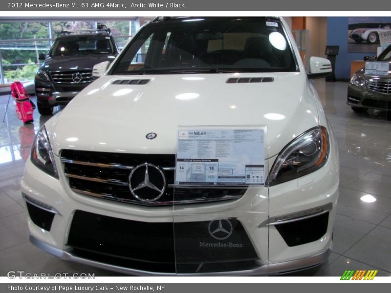 Arctic White / Black 2012 Mercedes-Benz ML 63 AMG 4Matic