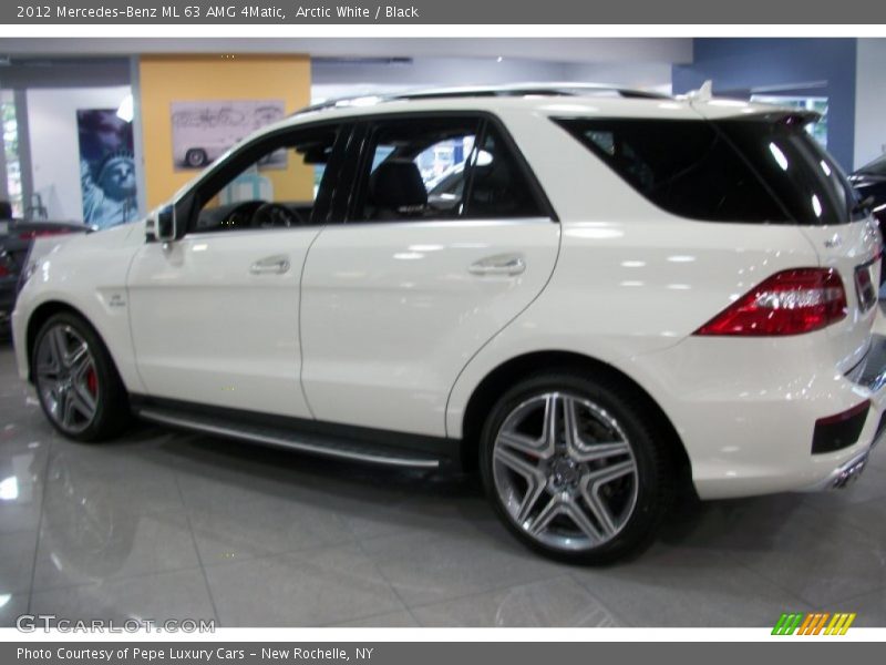 Arctic White / Black 2012 Mercedes-Benz ML 63 AMG 4Matic