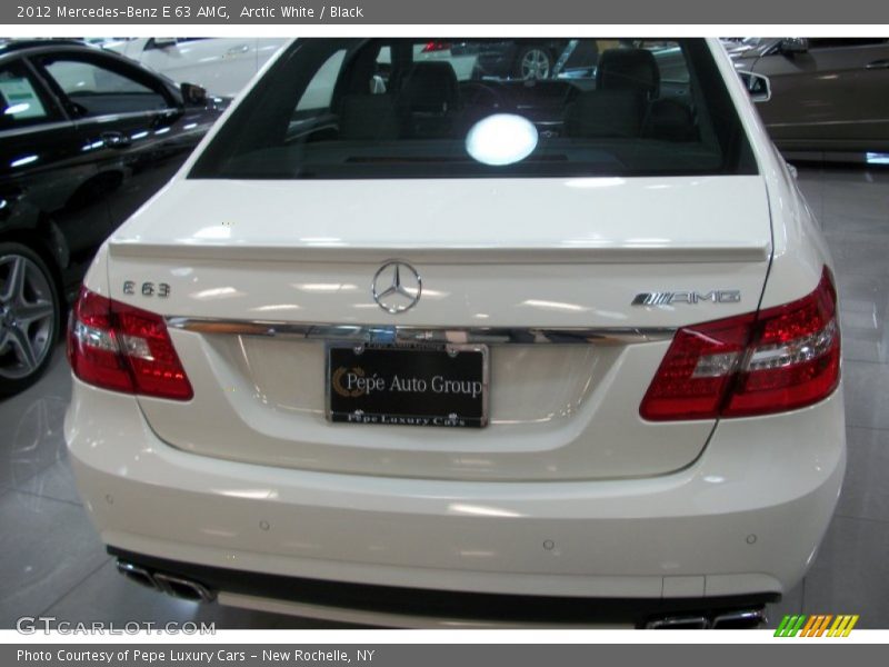 Arctic White / Black 2012 Mercedes-Benz E 63 AMG