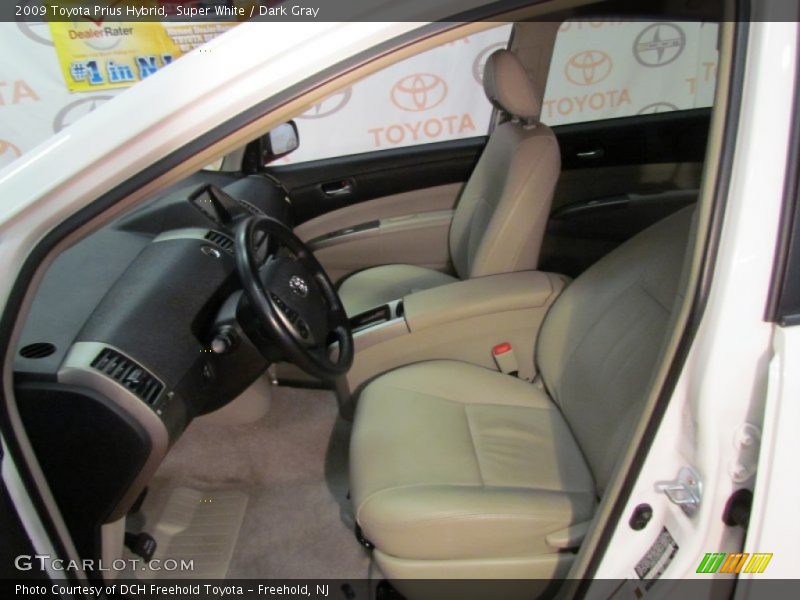 Super White / Dark Gray 2009 Toyota Prius Hybrid