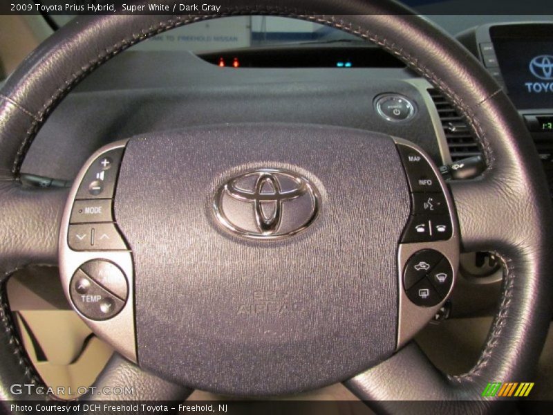 Super White / Dark Gray 2009 Toyota Prius Hybrid