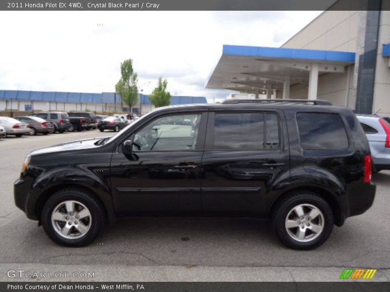 Crystal Black Pearl / Gray 2011 Honda Pilot EX 4WD