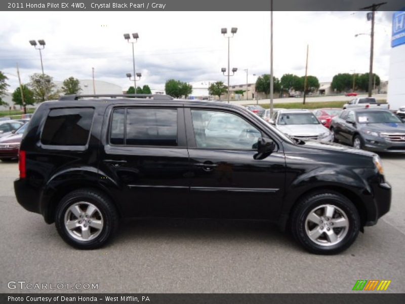 Crystal Black Pearl / Gray 2011 Honda Pilot EX 4WD