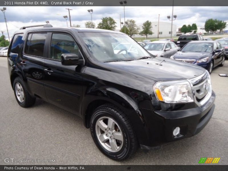 Crystal Black Pearl / Gray 2011 Honda Pilot EX 4WD