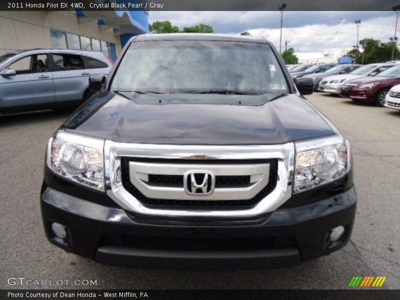 Crystal Black Pearl / Gray 2011 Honda Pilot EX 4WD