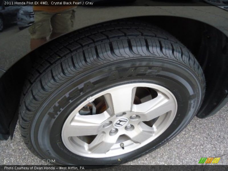 Crystal Black Pearl / Gray 2011 Honda Pilot EX 4WD