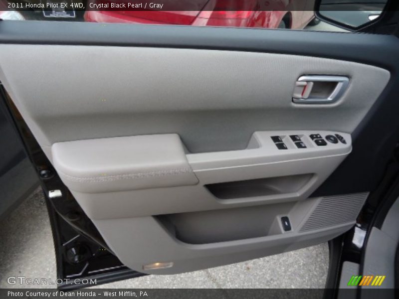 Crystal Black Pearl / Gray 2011 Honda Pilot EX 4WD
