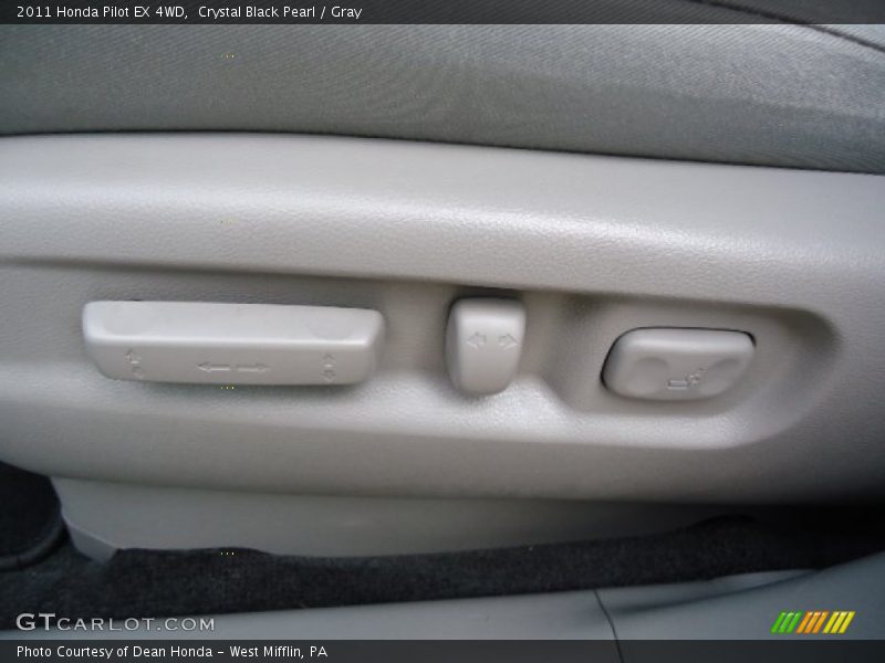 Crystal Black Pearl / Gray 2011 Honda Pilot EX 4WD