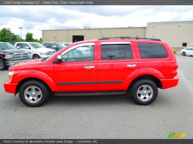 Flame Red / Dark Khaki/Light Khaki 2006 Dodge Durango SLT