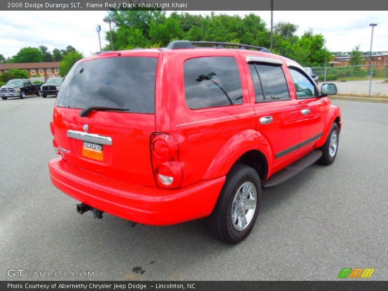 Flame Red / Dark Khaki/Light Khaki 2006 Dodge Durango SLT