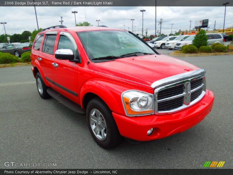 Flame Red / Dark Khaki/Light Khaki 2006 Dodge Durango SLT