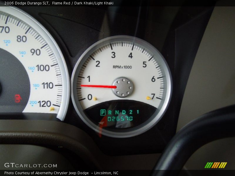 Flame Red / Dark Khaki/Light Khaki 2006 Dodge Durango SLT