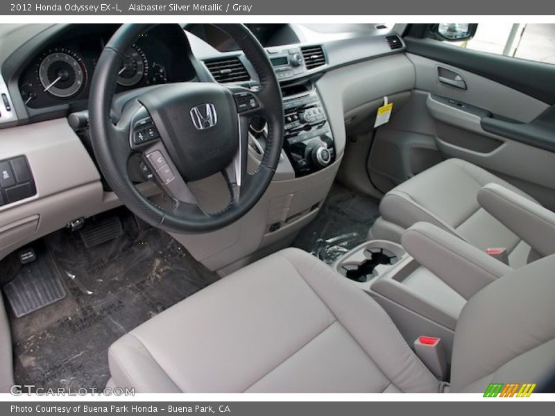 Alabaster Silver Metallic / Gray 2012 Honda Odyssey EX-L