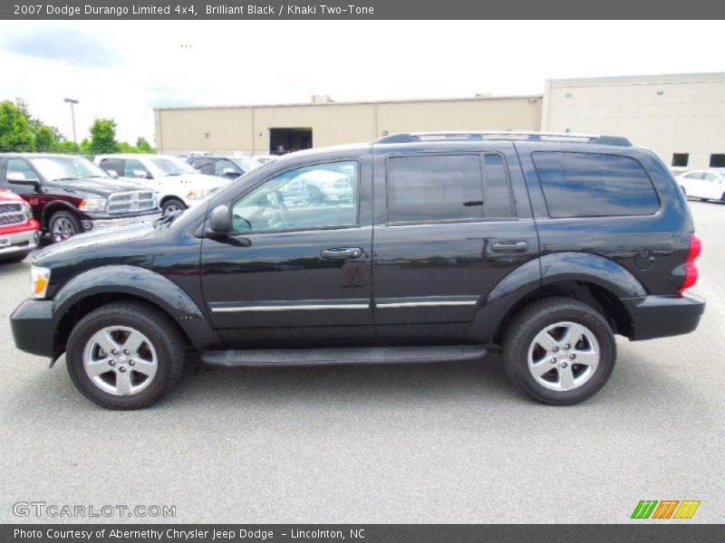 Brilliant Black / Khaki Two-Tone 2007 Dodge Durango Limited 4x4