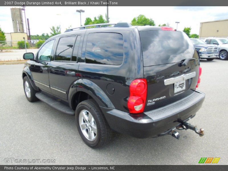 Brilliant Black / Khaki Two-Tone 2007 Dodge Durango Limited 4x4