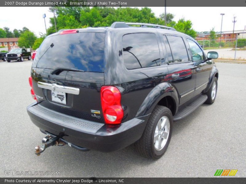Brilliant Black / Khaki Two-Tone 2007 Dodge Durango Limited 4x4